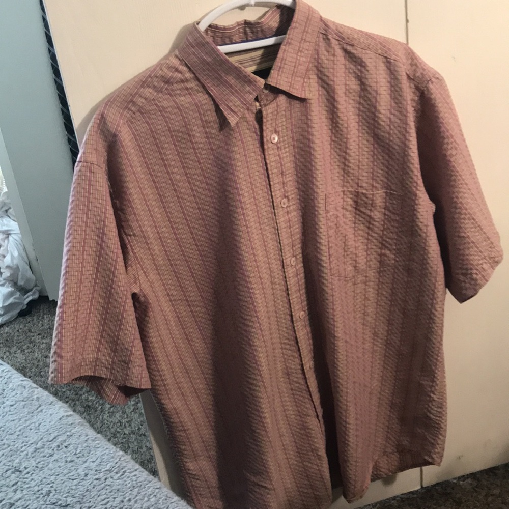 Pink Bugatchi Button-Up Shirt